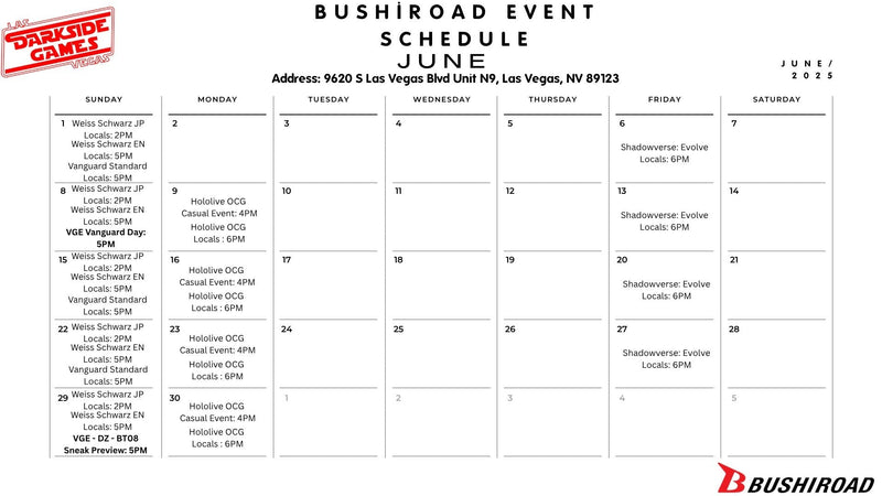 Bushiroad Events