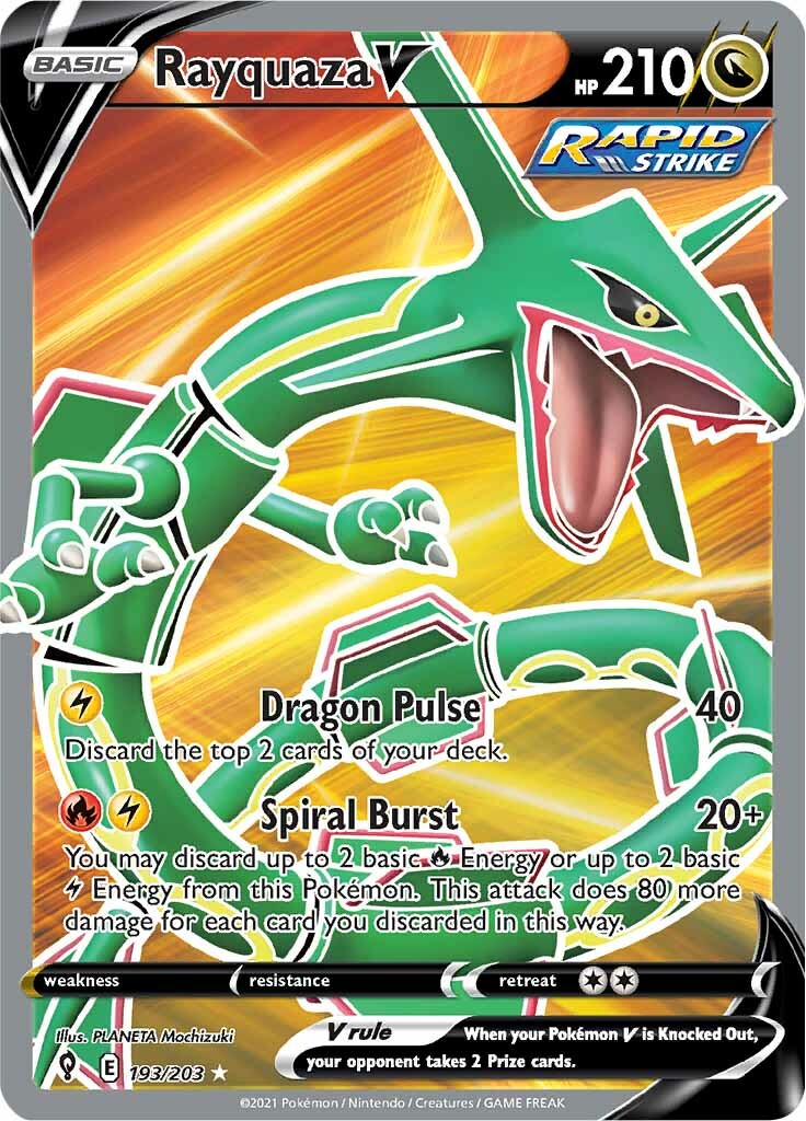 Rayquaza V (193/203) [Sword & Shield: Evolving Skies]