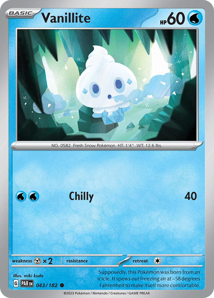 Vanillite (043/182) [Scarlet & Violet: Paradox Rift]