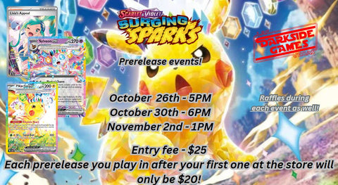 Surging Sparks Prerelease #1 ticket