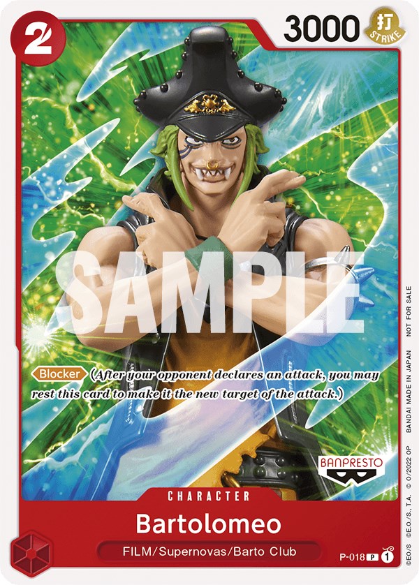 Bartolomeo (One Piece Film Red) [One Piece Promotion Cards]