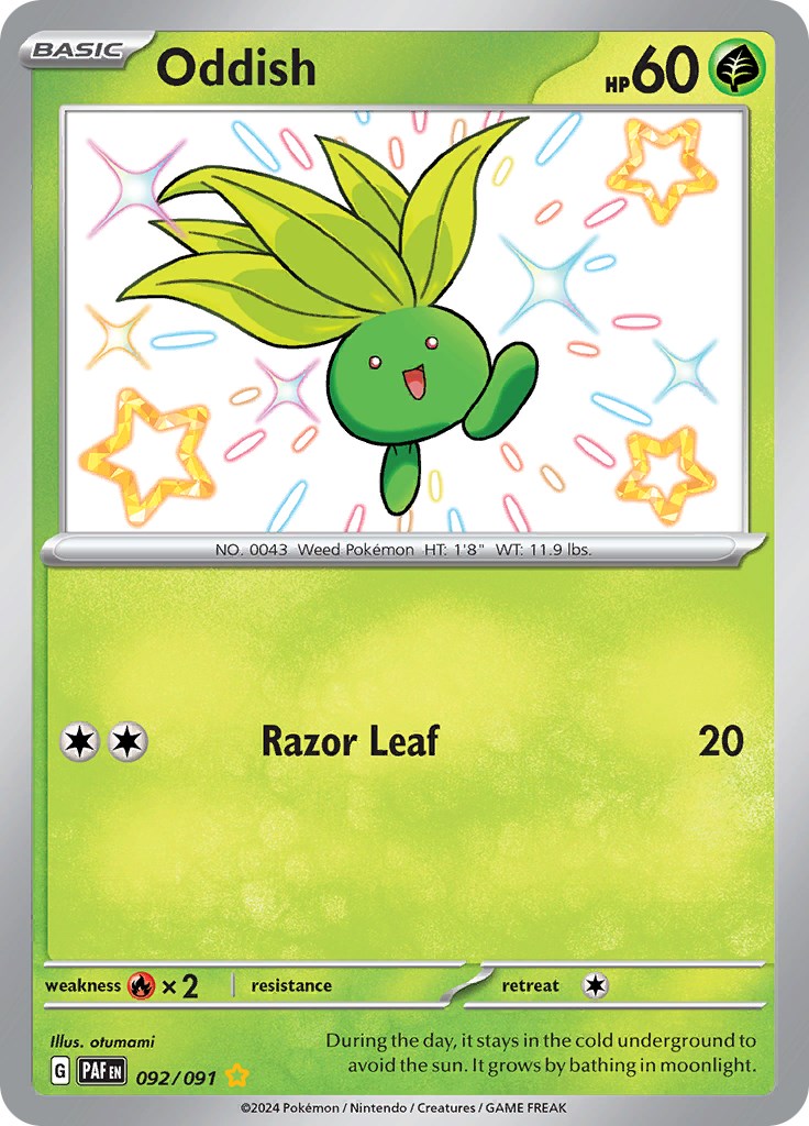 Oddish (092/091) [Scarlet & Violet: Paldean Fates]