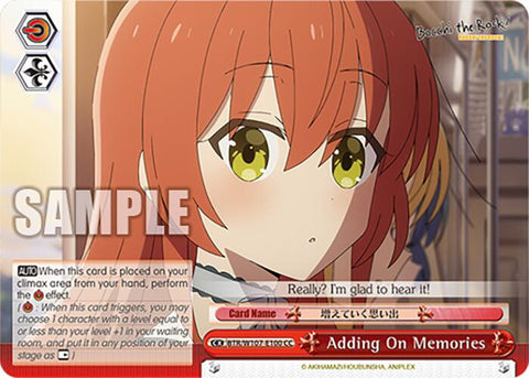 Adding On Memories (BTR/W107-E100 CC) [BOCCHI THE ROCK!]