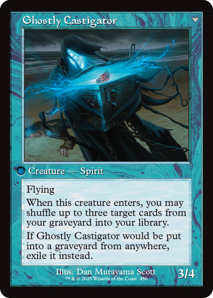 Covetous Castaway // Ghostly Castigator (Retro Frame) [Innistrad Remastered]