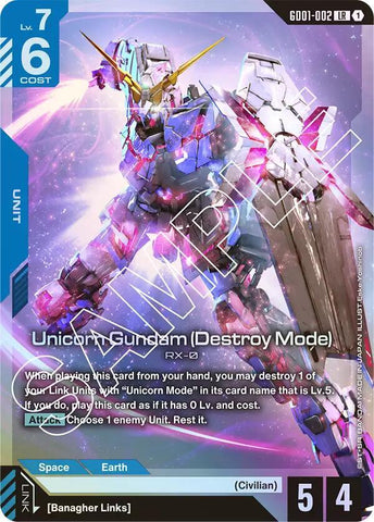 Unicorn Gundam (Destroy Mode) (GD01)