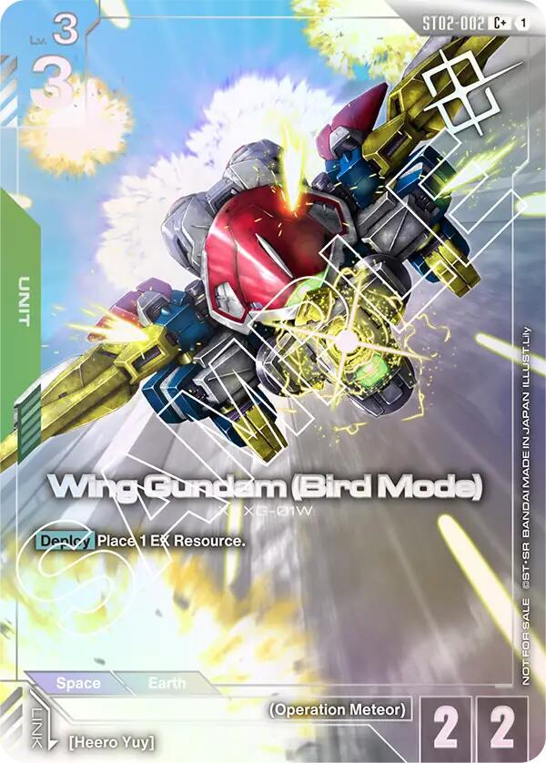 Wing Gundam (Bird Mode) [Winner] (GCG-PR)