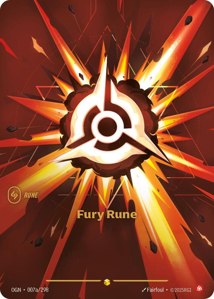 Fury Rune (Alternate Art) - Origins (OGN)