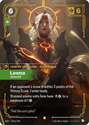 Leona - Zealot (Alternate Art) - Origins (OGN)