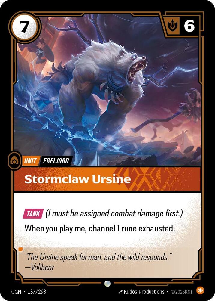 Stormclaw Ursine - Origins (OGN)