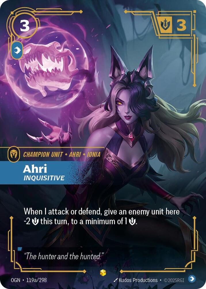 Ahri - Inquisitive (Alternate Art) - Origins (OGN)
