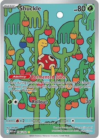 Shuckle (136/132) [Mega Evolution: Base Set]