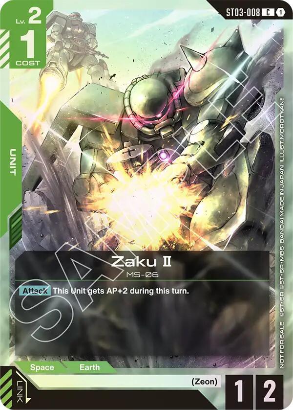 Zaku II (Championship Participation Pack 01) - Gundam Promotional Cards (GCG-PR)