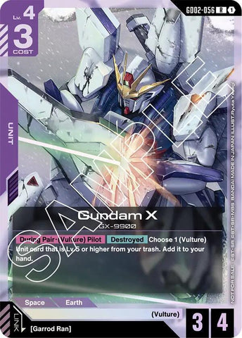 Gundam X (GD02-056) (Store Tournament Participant Pack 02) - Gundam Promotional Cards (GCG-PR)