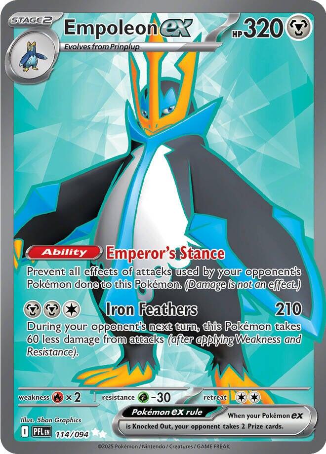 Empoleon ex (114/094) [Mega Evolution: Phantasmal Flames]