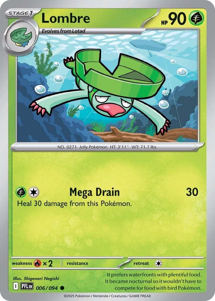 Lombre (006/094) [Mega Evolution: Phantasmal Flames]