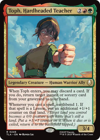 Toph, Hardheaded Teacher [Avatar: The Last Airbender Prerelease Cards]