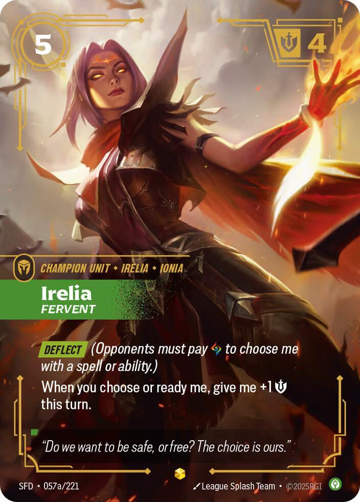 Irelia - Fervent (Alternate Art) - Spiritforged (SFD)