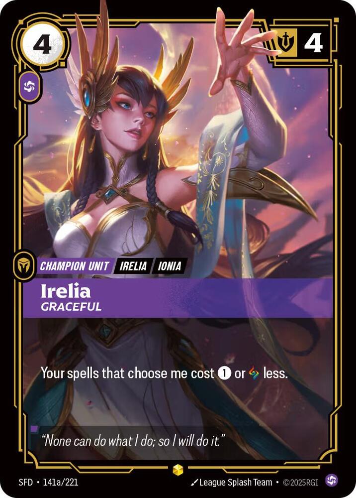 Irelia - Graceful (Alternate Art) - Spiritforged (SFD)