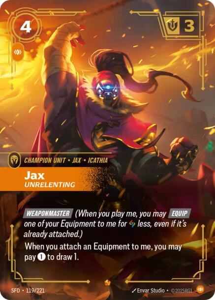 Jax - Unrelenting - Spiritforged (SFD)