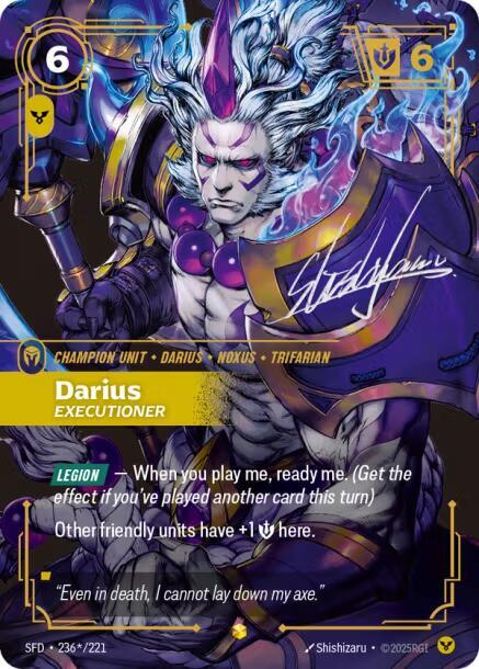 Darius - Executioner (Overnumbered) - Spiritforged (SFD)