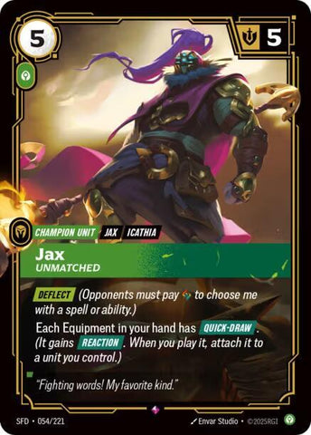 Jax - Unmatched - Spiritforged (SFD)