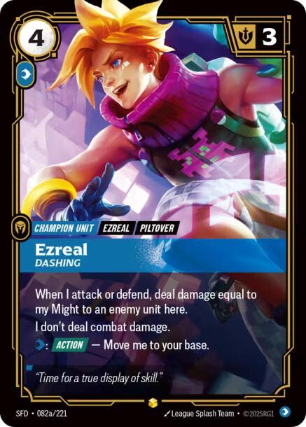 Ezreal - Dashing (Alternate Art) - Spiritforged (SFD)