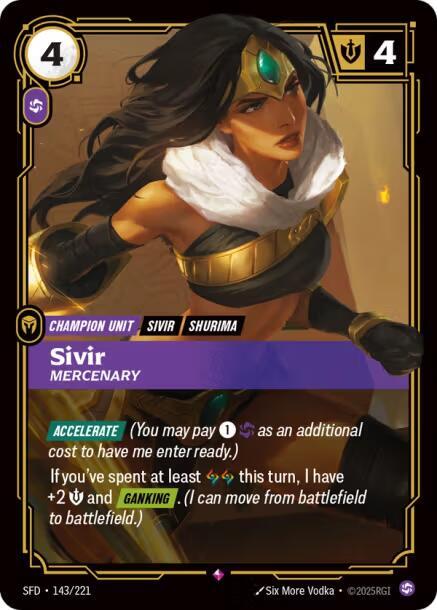 Sivir - Mercenary - Spiritforged (SFD)