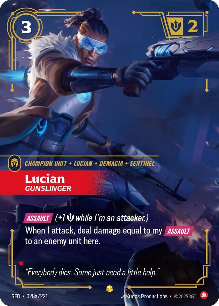 Lucian - Gunslinger (Alternate Art) - Spiritforged (SFD)