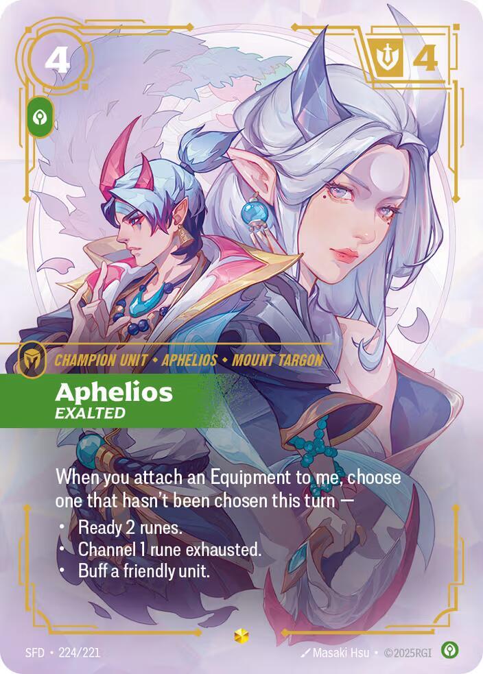 Aphelios - Exalted (Overnumbered) - Spiritforged (SFD)