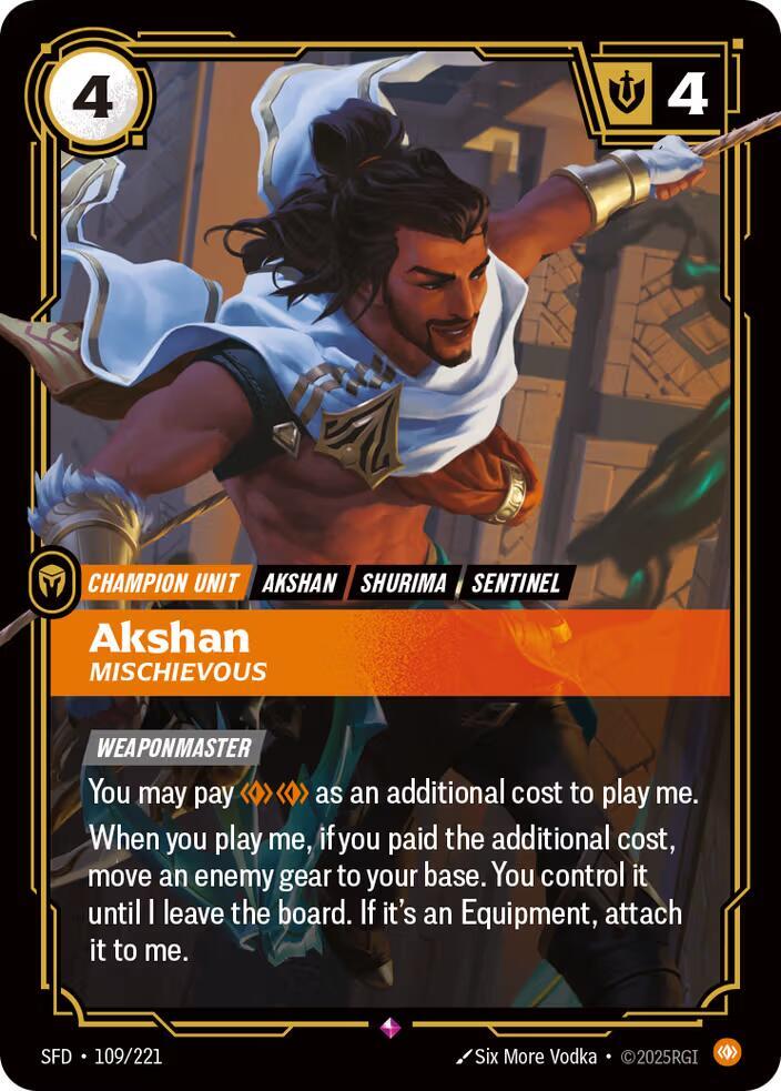 Akshan - Mischievous - Spiritforged (SFD)