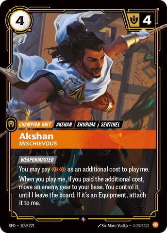 Akshan - Mischievous - Spiritforged (SFD)