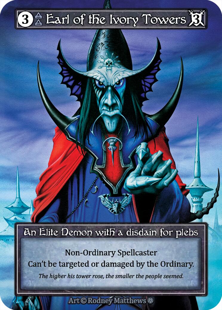 Earl of the Ivory Towers (Foil) [Gothic]