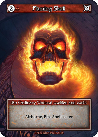 Flaming Skull (Foil) [Gothic]