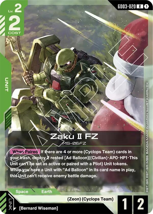 Zaku II FZ - Steel Requiem (GD03)