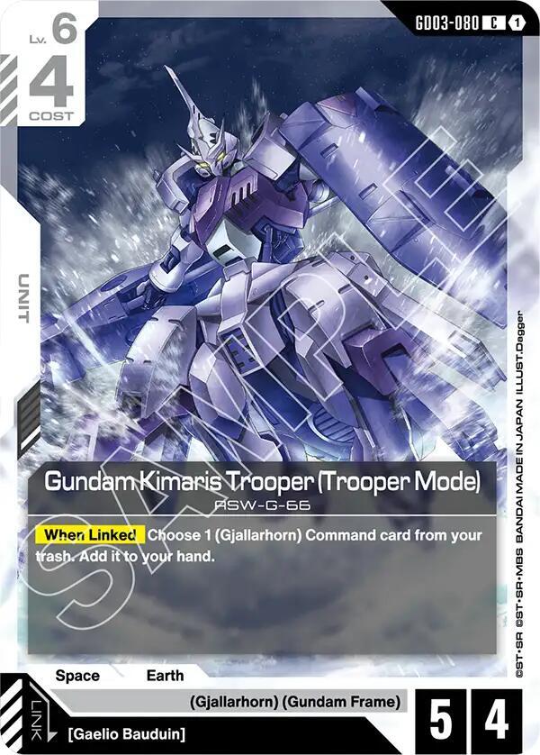 Gundam Kimaris Trooper (Trooper Mode) - Steel Requiem (GD03)