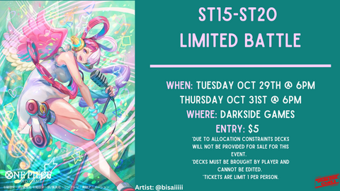 One Piece ST15-ST20 Limited Battle ticket