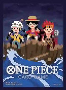 One Piece Card Game Official Sleeves: Assortment 6 - The Three Captains (Pixel Art) (70-Pack) - Bandai Card Sleeves