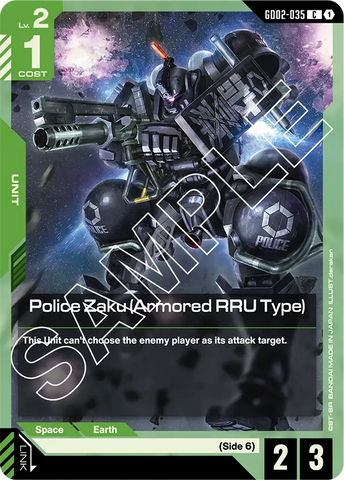 Police Zaku (Armored RRU Type) (GD02)