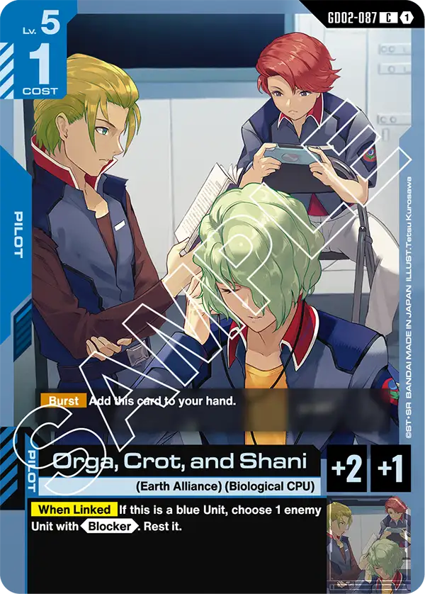 Orga, Crot, and Shani (GD02)