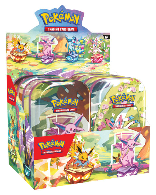 Prismatic Evolutions Mini Tin Display (Sealed) [Limit 2 Per Customer]