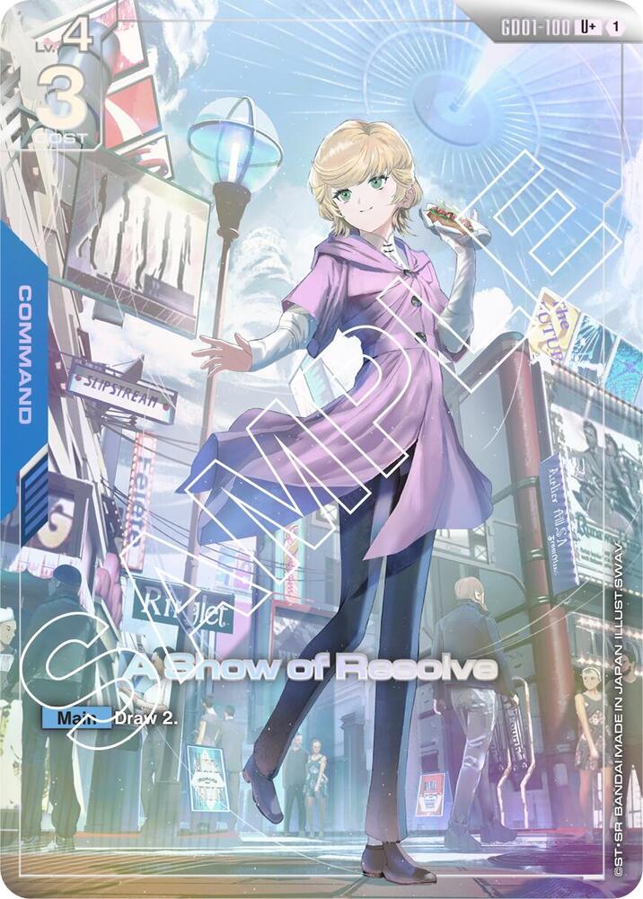 A Show of Resolve (U+) (GD01)