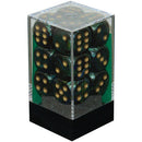 16mm 12ct D6 Block: Scarab - Jade/Gold