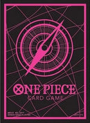 One Piece Card Game Official Sleeves: Assortment 6 - Standard Black X Pink (70-Pack) - Bandai Card Sleeves