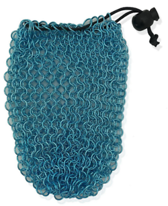 Chainmail Dice Bag - Blue