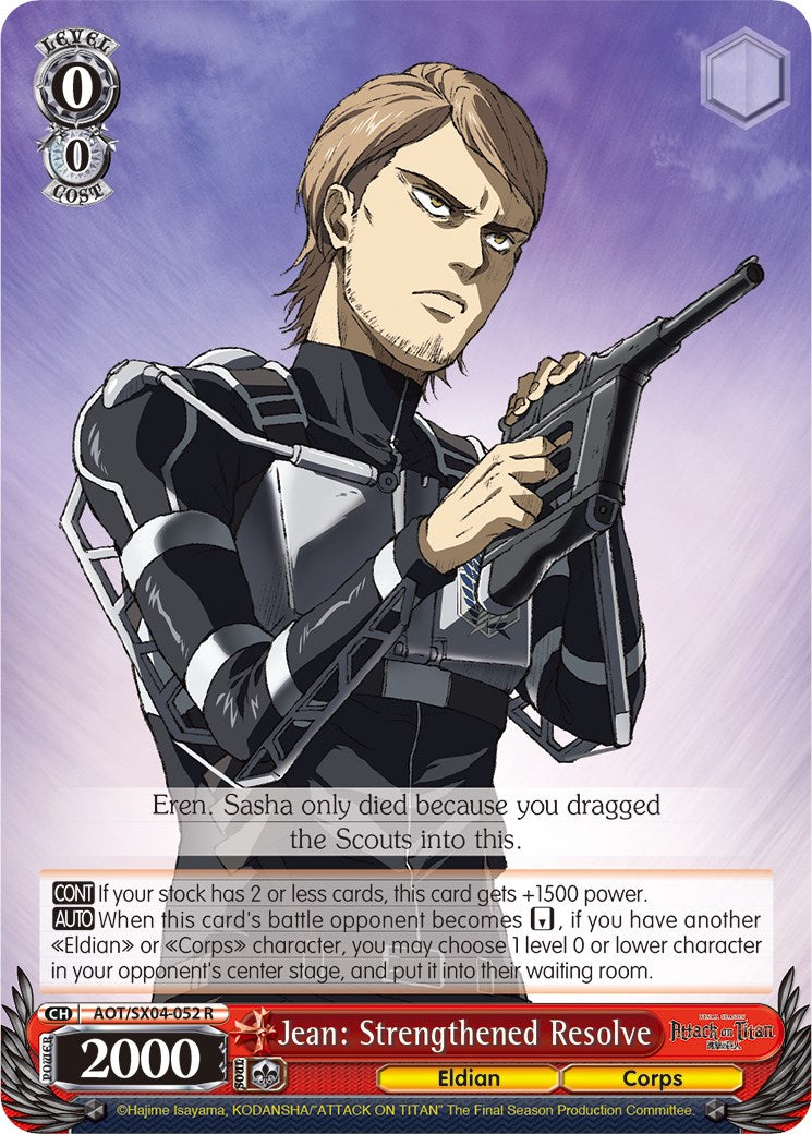 Jean: Strengthened Resolve [Attack On Titan: Final Season