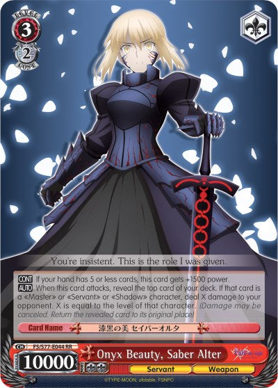 Onyx Beauty, Saber Alter (FS/S77-E044 RR) [Fate/Stay Night [Heaven's Feel] Vol.2]