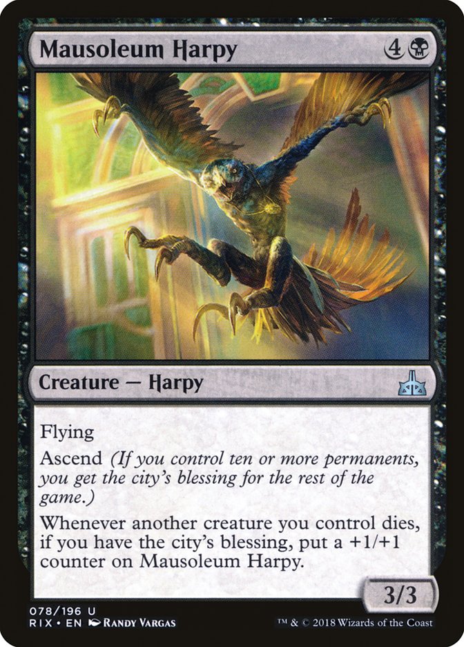 Mausoleum Harpy [Rivals of Ixalan]