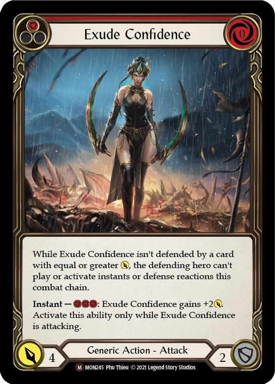 Exude Confidence (Rainbow Foil) [U-MON245-RF] Unlimited Rainbow Foil