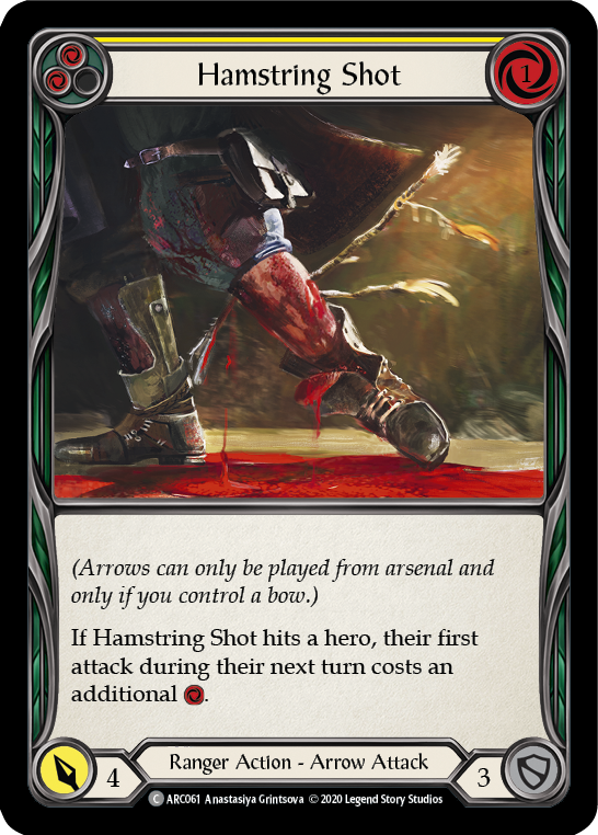 Hamstring Shot (Yellow) [ARC061] Unlimited Rainbow Foil