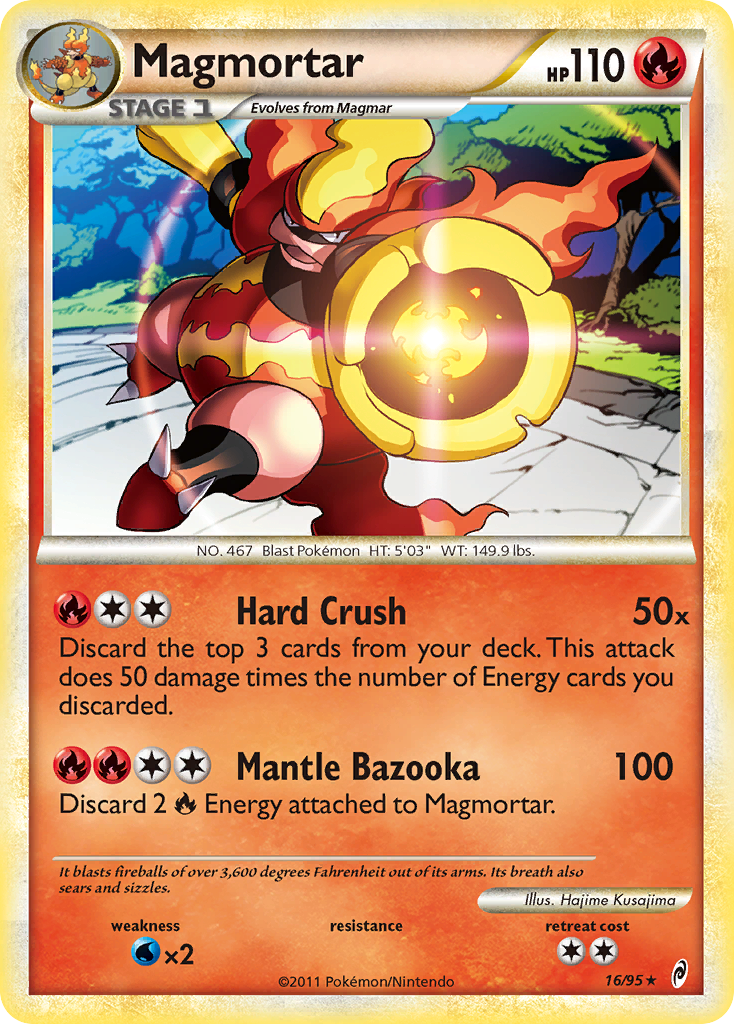 Magmortar (16/95) [HeartGold & SoulSilver: Call of Legends]